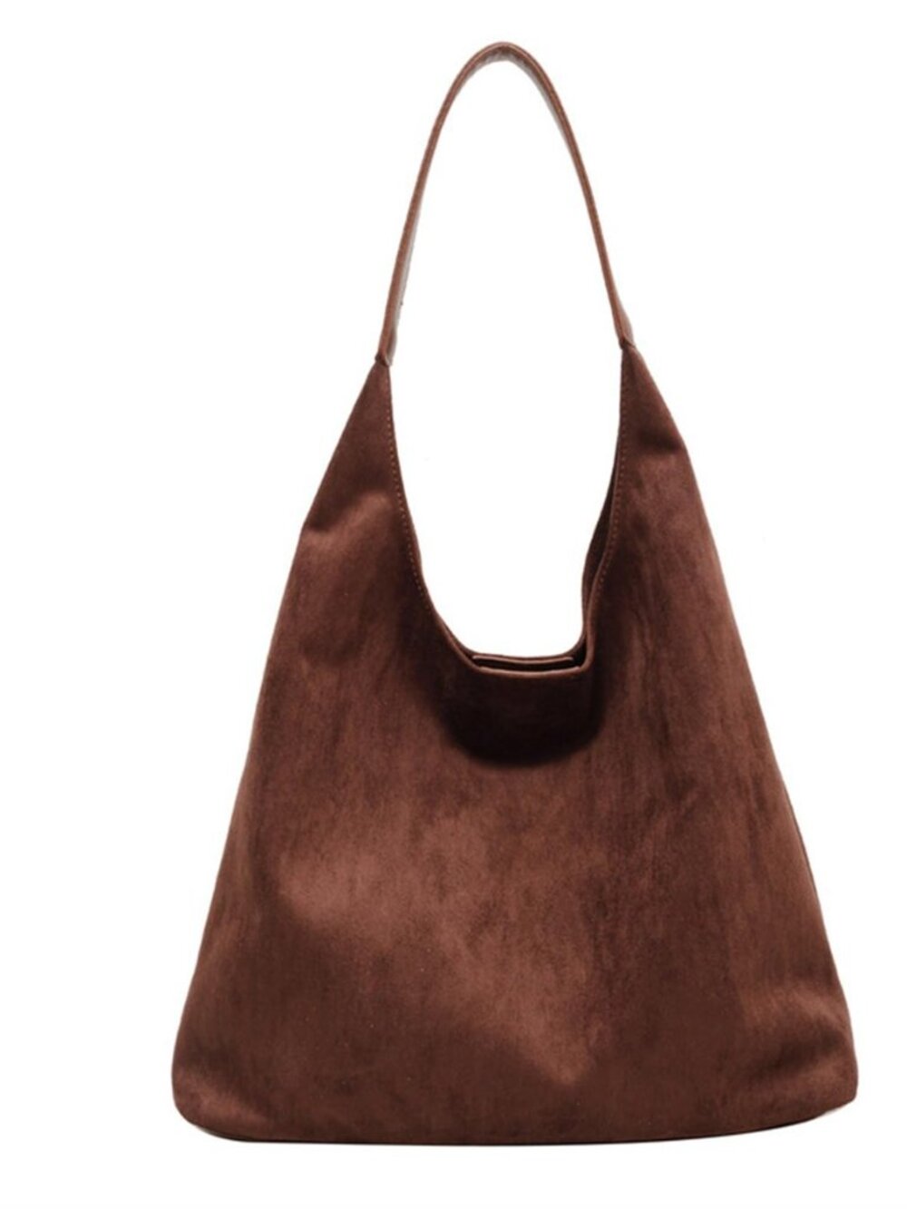 Suede Hobo Purse for Women Trendy Slouchy Shoulder Bag 2Pcs Set